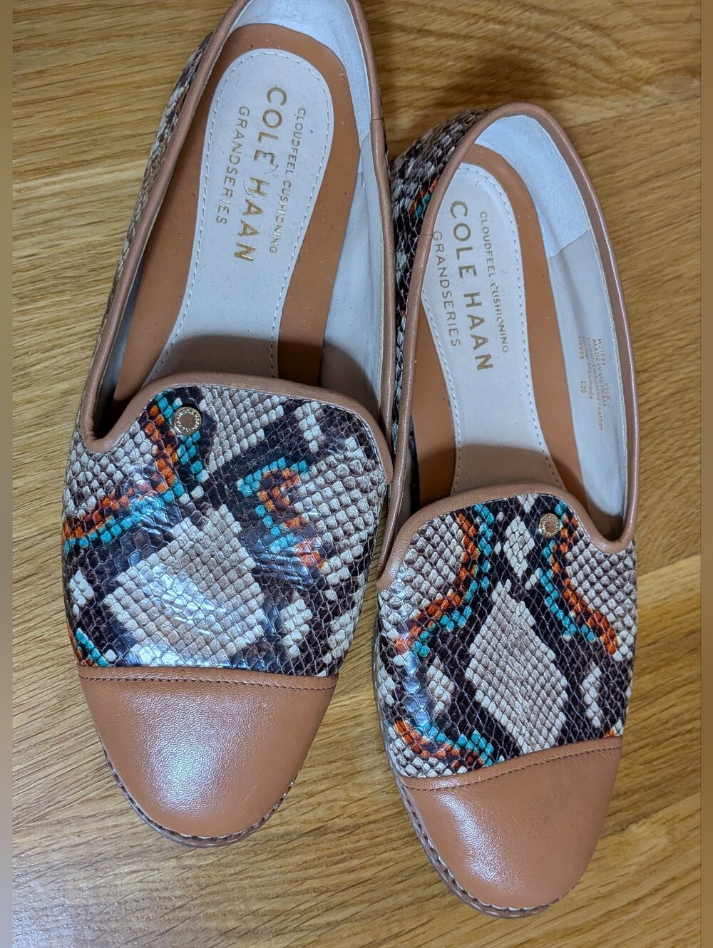 Cole Haan Cloudfeel All-Day Loafers multicolor Berta Snake Print - Picture 3 of 8